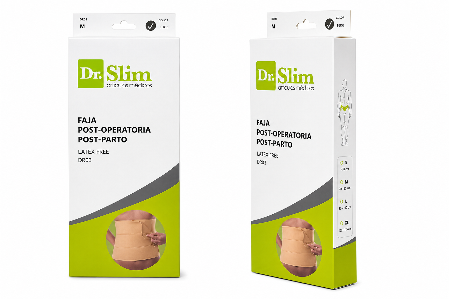 FAJA POSTOPERATORIA Y POSTPARTO DR. SLIM DR03 (3 BANDAS) 3