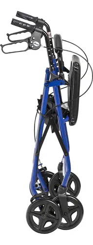 ANDADERA CUATRO RUEDAS CON ASIENTO DRIVE AZUL R728BL 2