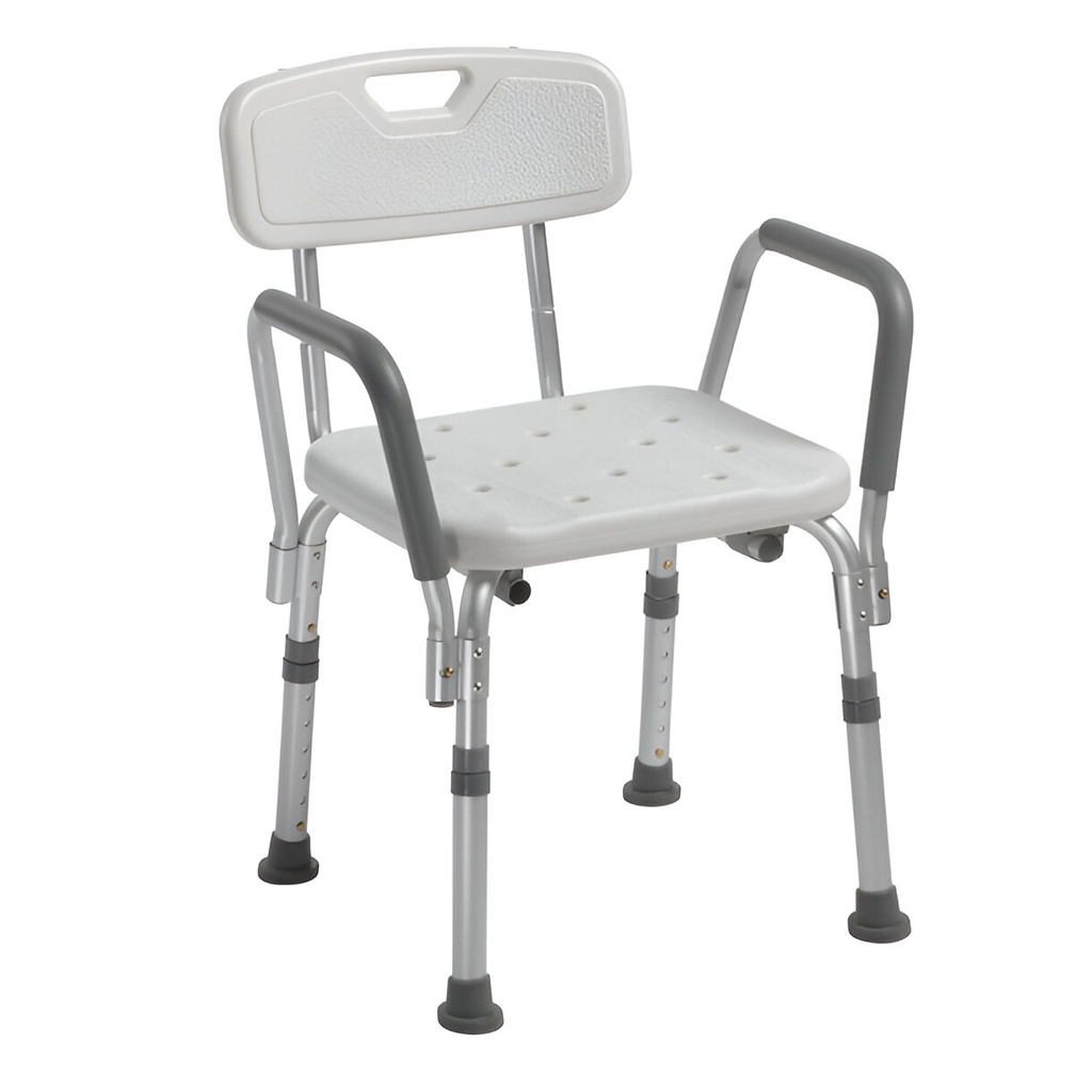 SILLA DE BAÑO CON RESPALDAR Y BRAZOS DRIVE