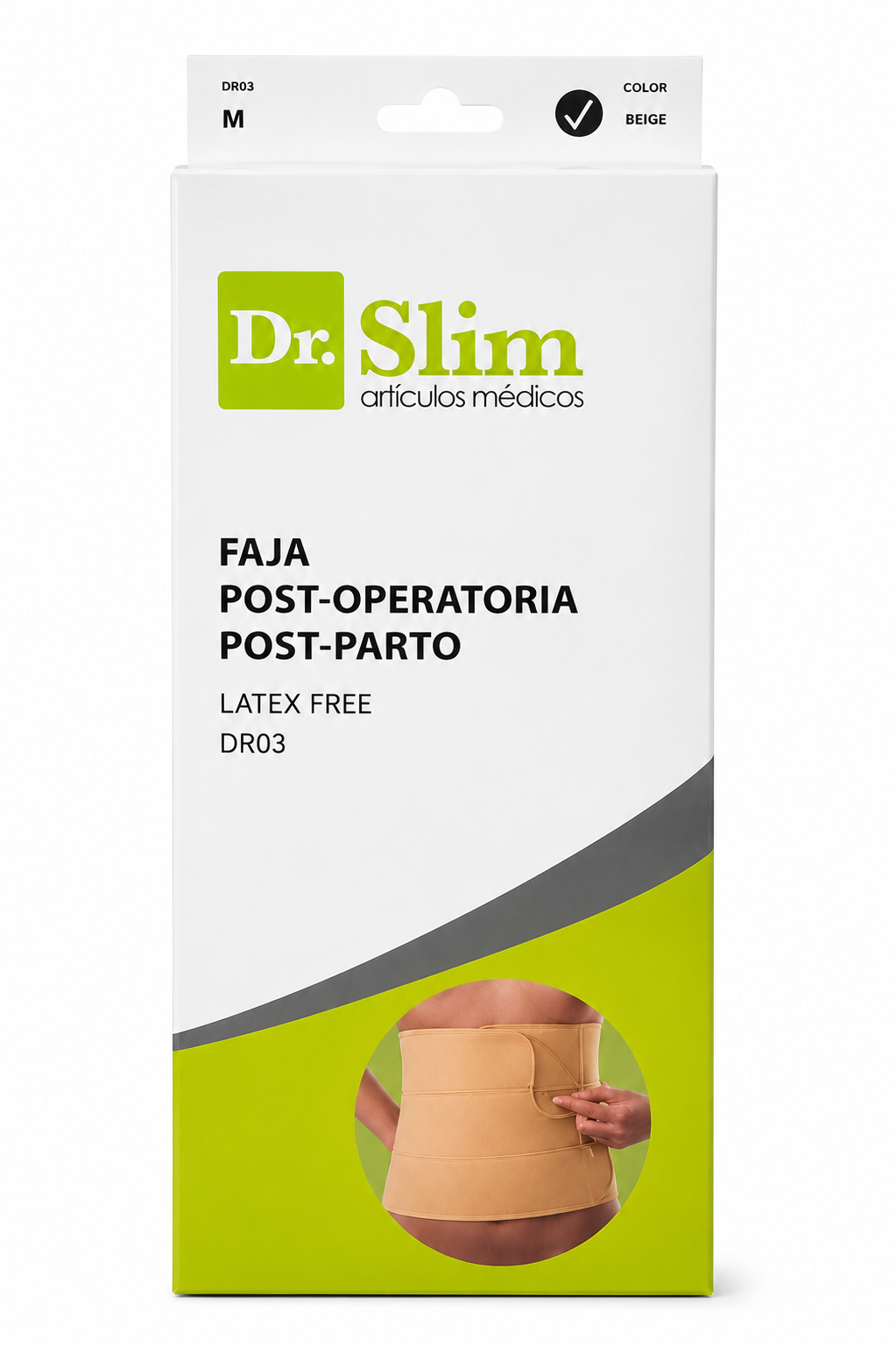 FAJA POSTOPERATORIA Y POSTPARTO DR. SLIM DR03 (3 BANDAS)